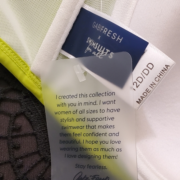 Neon Green Mesh Swimsuit 👙 Top - Picture 4 of 4